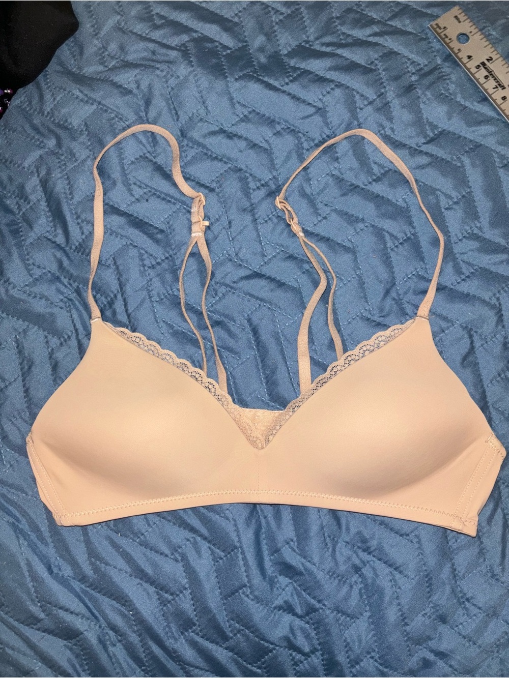4/$20 Aerie 34A Light Nude Lace-Trim Wireless Bralette - Women Intimates
